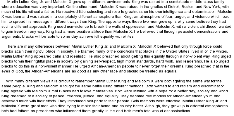Malcolm X - Essay