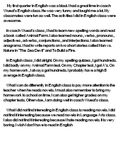 Reflective essay of a teacher